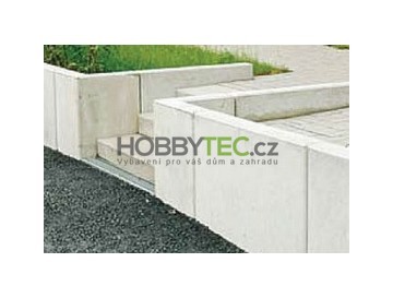 The use of concrete retaining walls