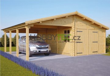 Wooden garage vs. carport