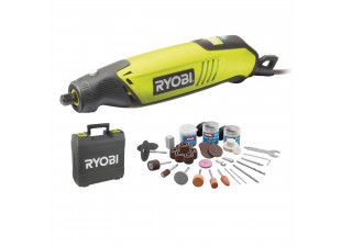 Ryobi EHT 150 in the grinder with a flexible extension